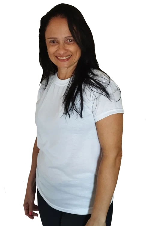 baby look branca para sublimação