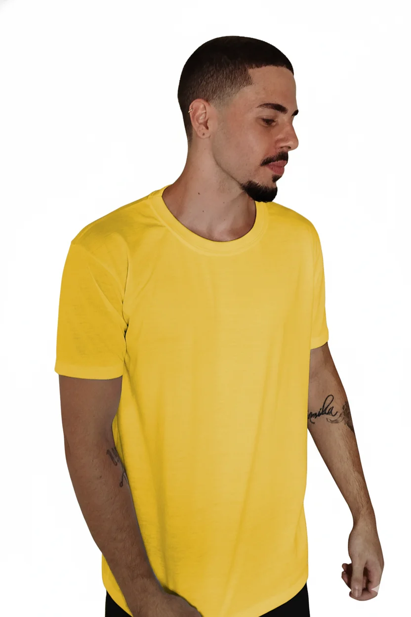 camiseta amarelo canário