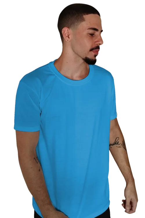 camiseta azul celeste