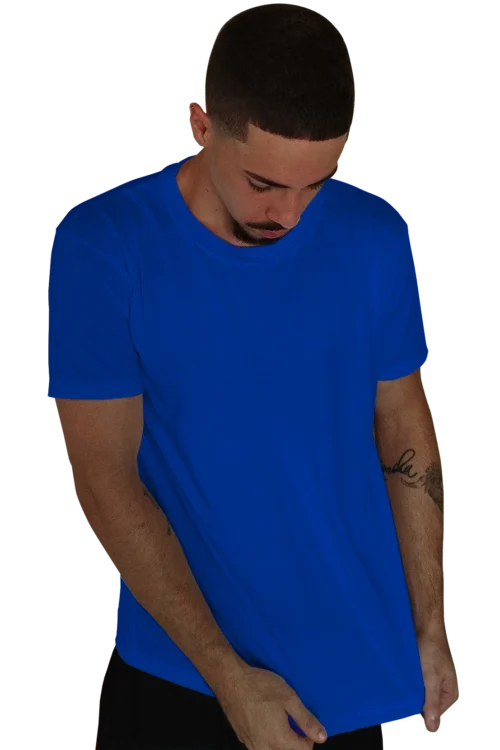 camiseta azul royal
