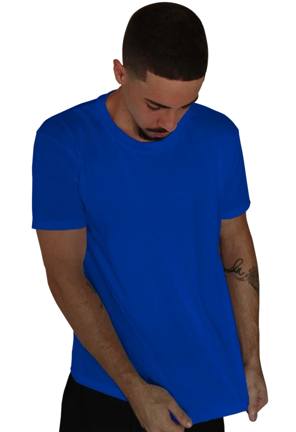 camiseta azul royal