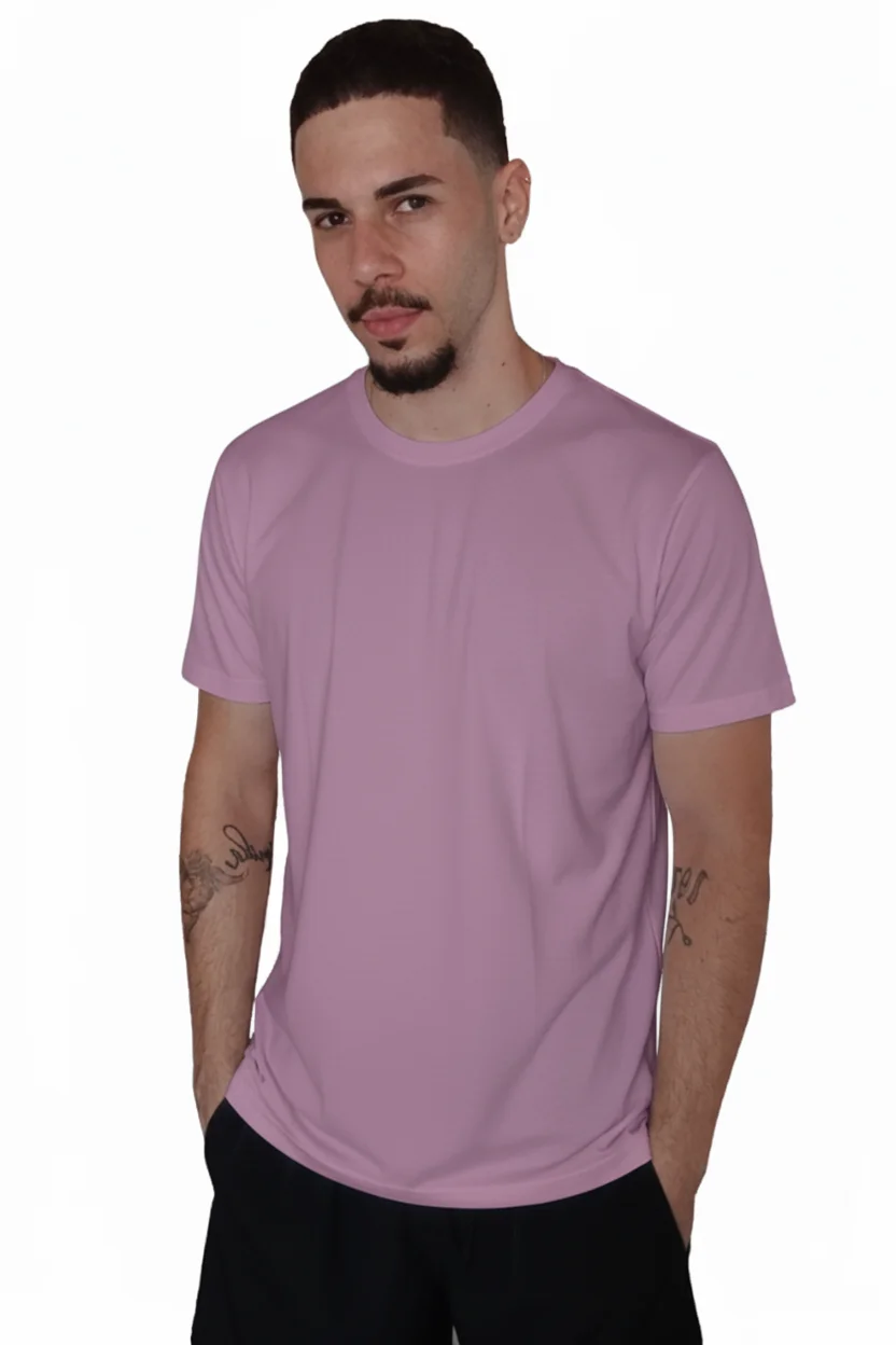 camiseta lilás confort