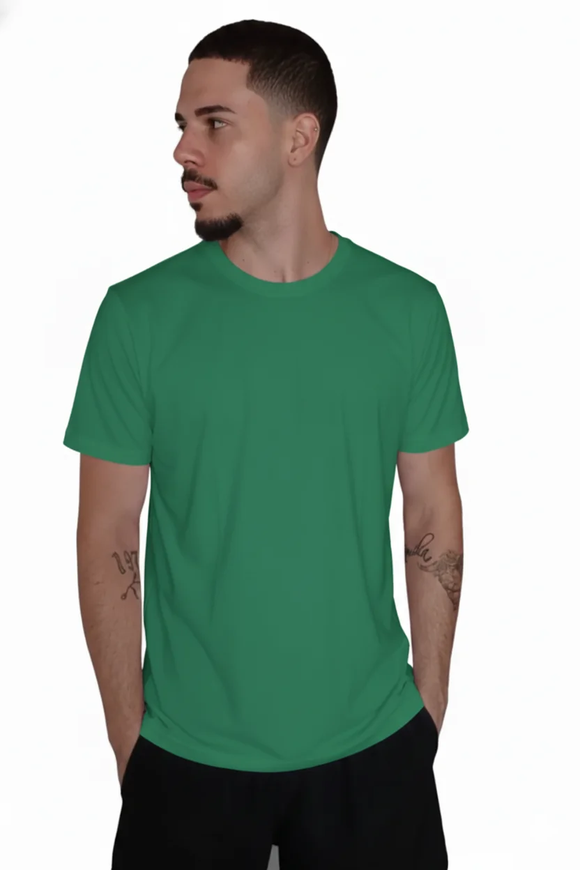 camiseta verde bandeira perfil