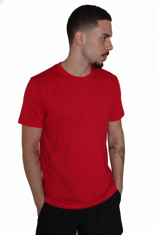 camiseta vermelha confort