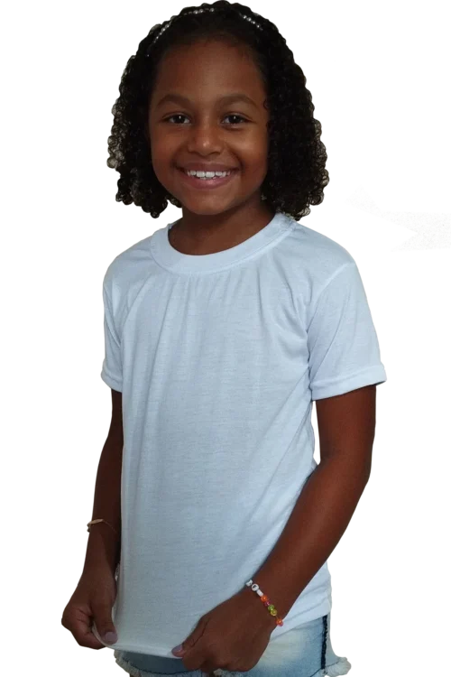 camiseta branca infantil