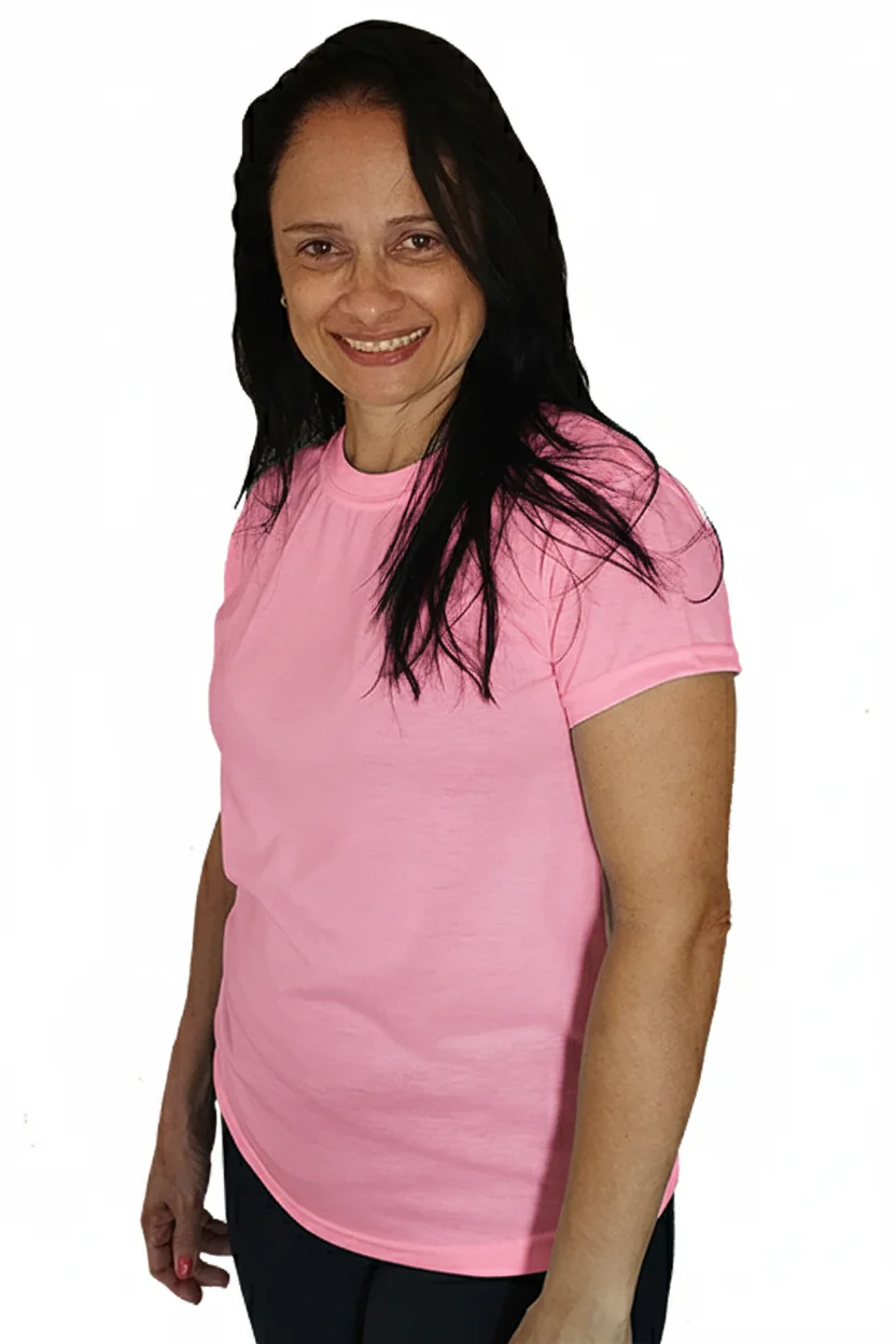 Baby look rosa chiclete