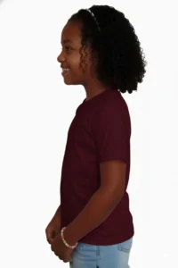camiseta infantil vinho perfil